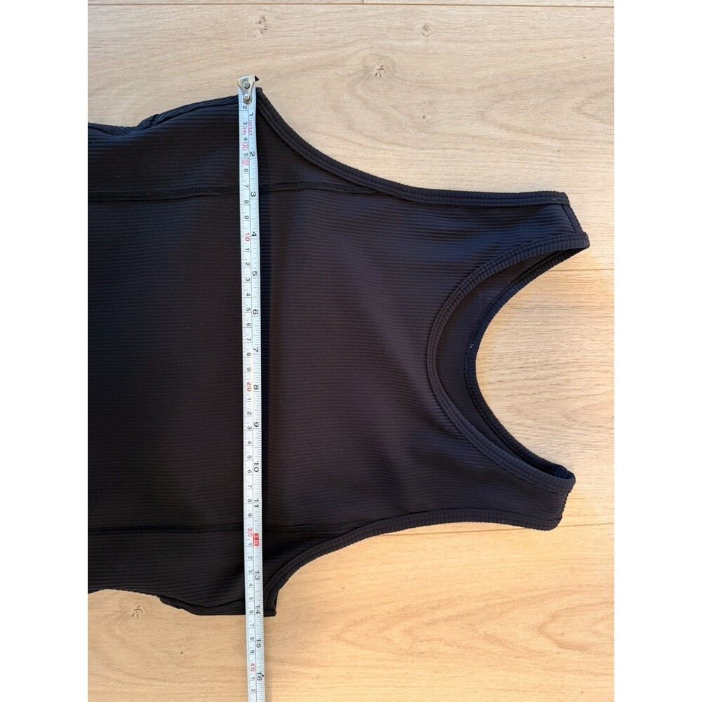 Lululemon Brunch and Back Ribbed Midi Black Dress Sz 6 Women’s Sweat Wicking - Picture 7 of 9